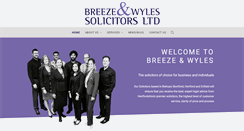 Desktop Screenshot of breezeandwyles.co.uk