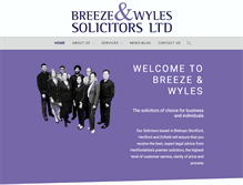 Tablet Screenshot of breezeandwyles.co.uk